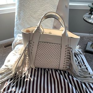 Henri Bendel fringe brunch tote